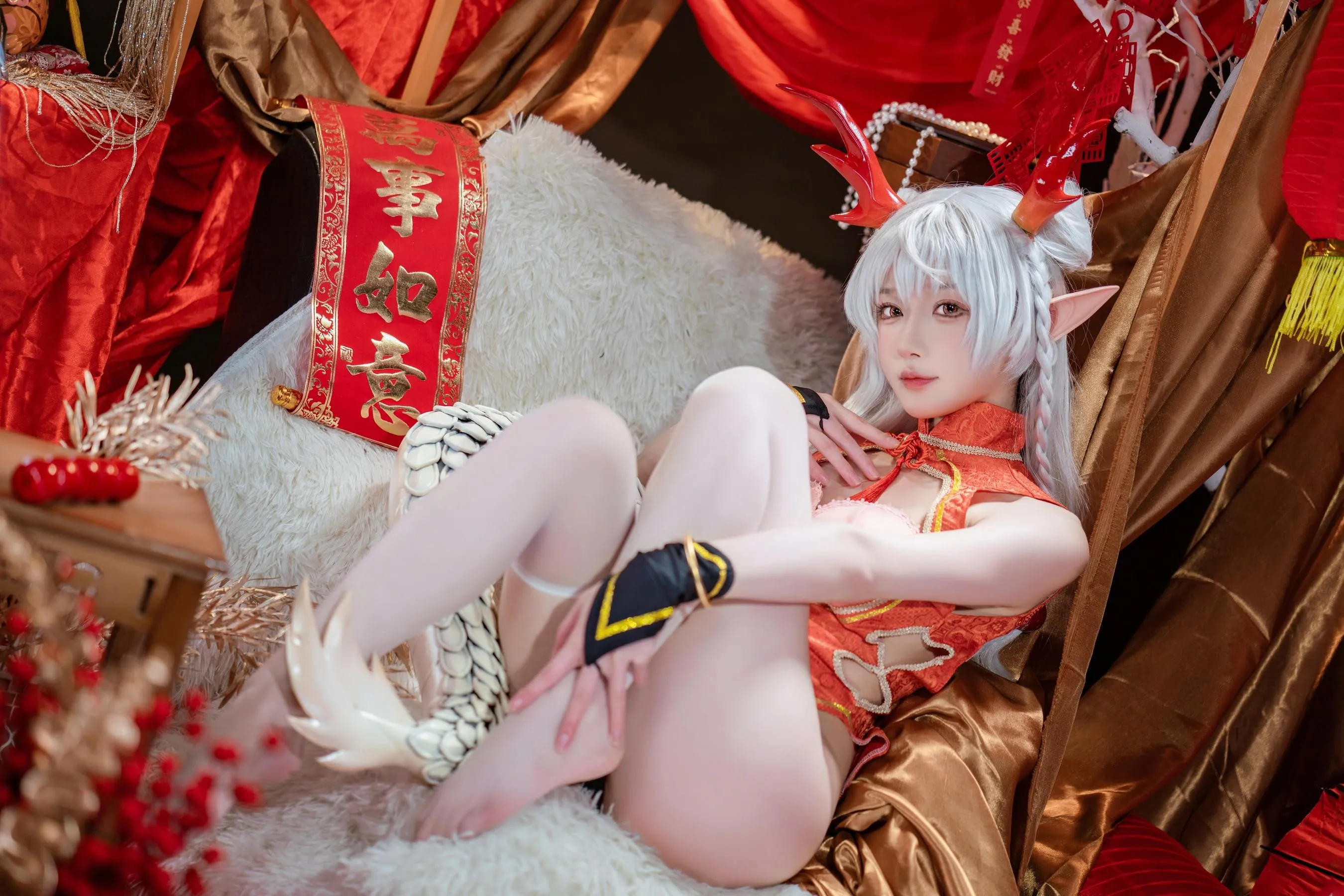 阿包也是兔娘 – NO.82 新春贺图 龙妹-图片 [45P]插图4